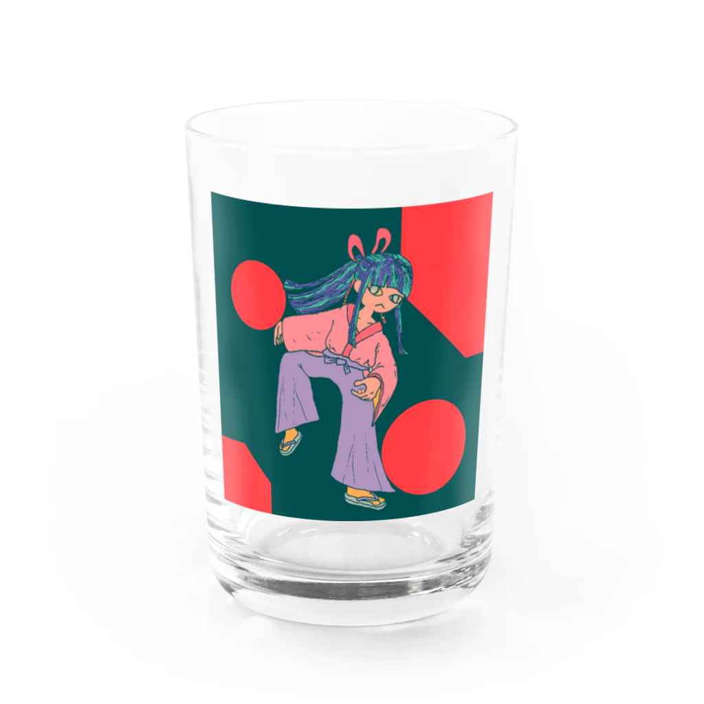 ヤサイニンニクアブラカラメマシマシにゅんぺいの戦闘巫女・ヤマト Water Glass :front