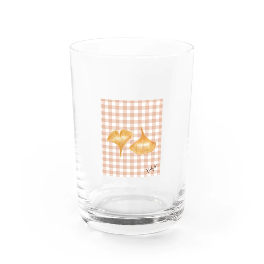 YUKOのいちょう Water Glass :front