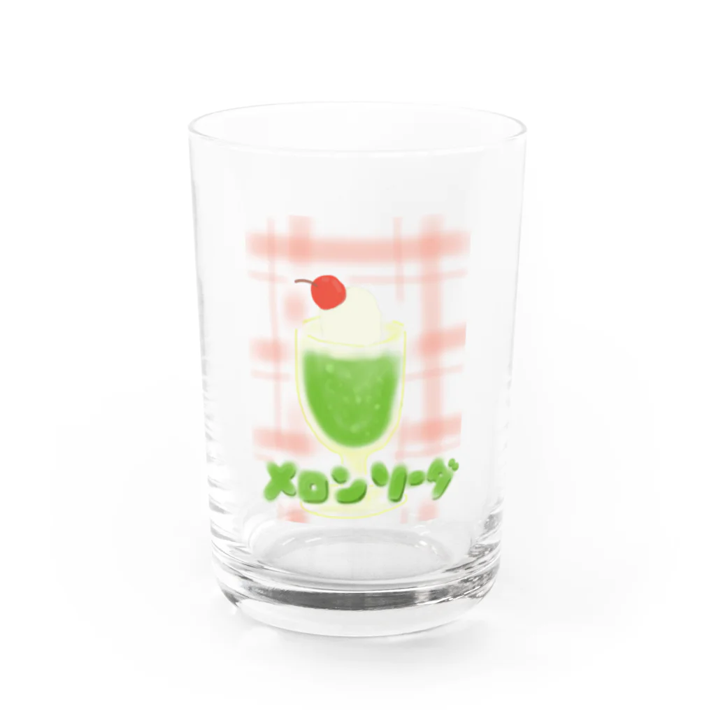 Kawausoのメロンソーダしゅわ Water Glass :front