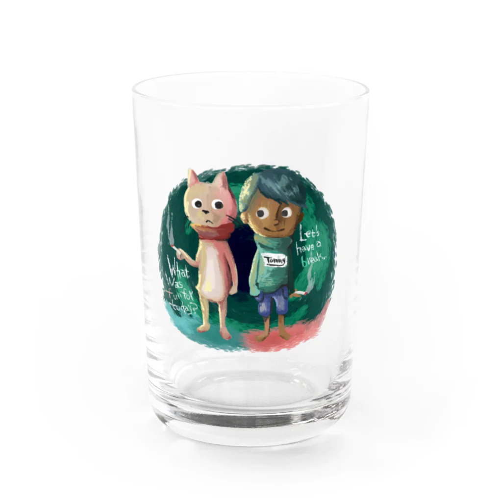 しょっぷトミィの黒い貴公子トミィくん Water Glass :front