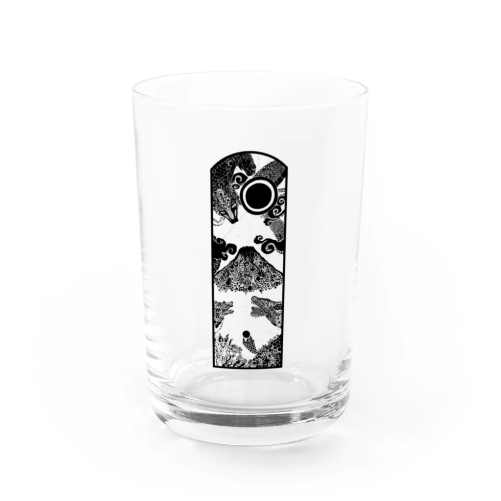 JUN_Designの富士の夜2 Water Glass :front