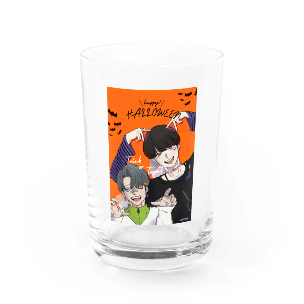 霙-みぞれ-のハッピーハロウィン🎃2021 Water Glass :front