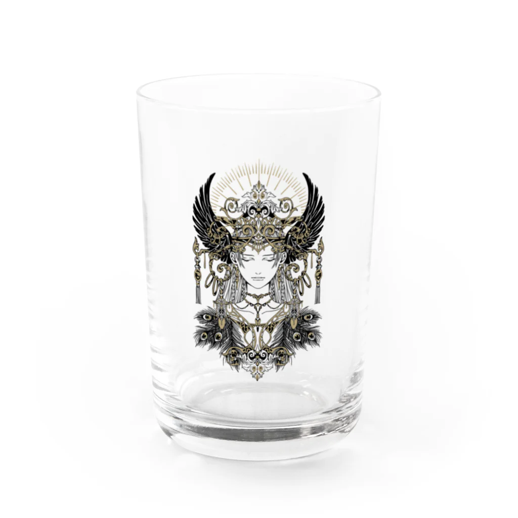 孳々のpeacock Water Glass :front