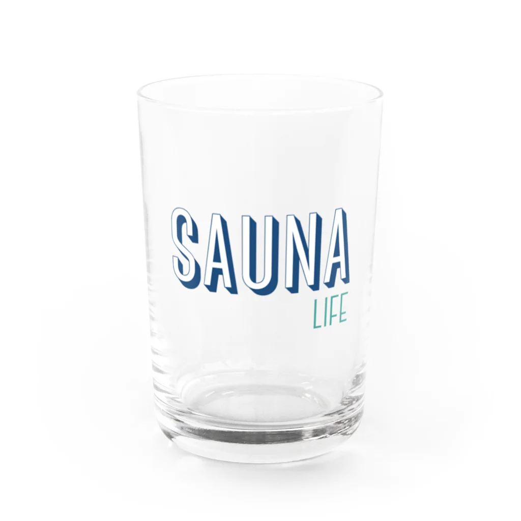 SNOW LIFE JOURNEYのSAUNA LIFE サウナライフ。 グラス前面