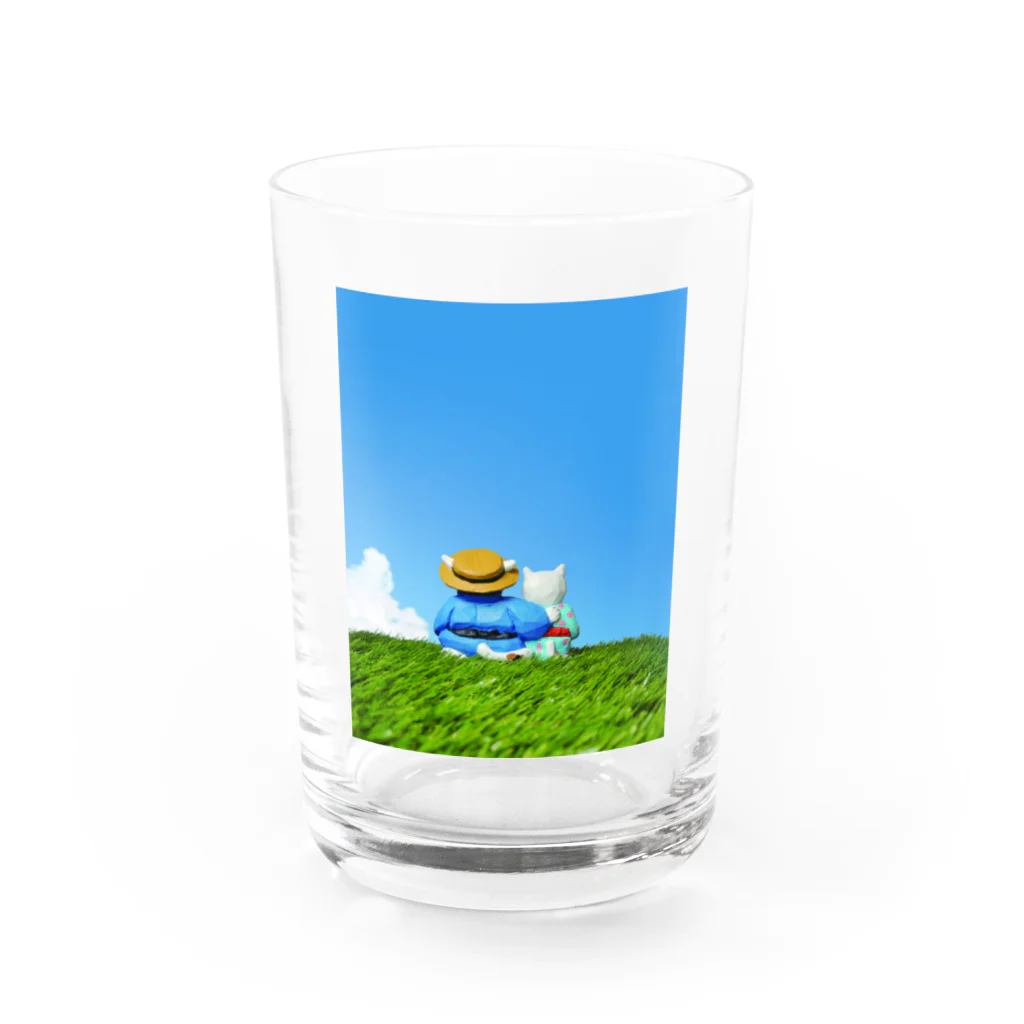 SESTA SHOPの親子猫 Water Glass :front