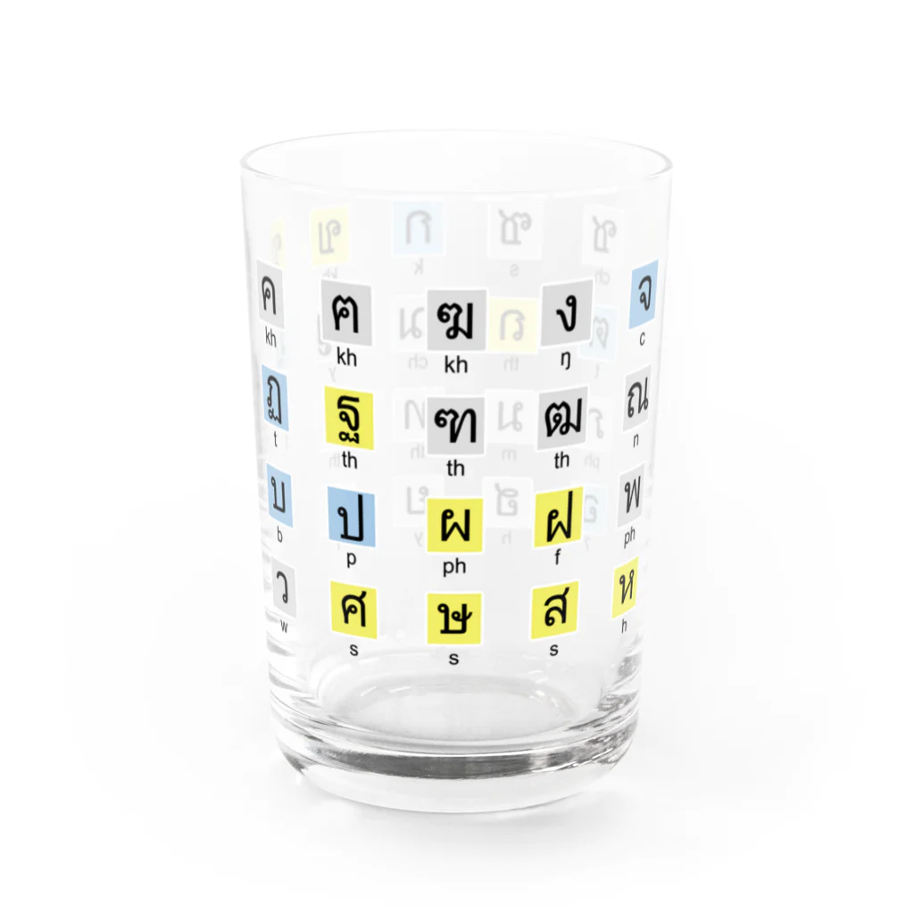 モントー夫人のお店のタイ語・タイ文字子音44 Water Glass :front