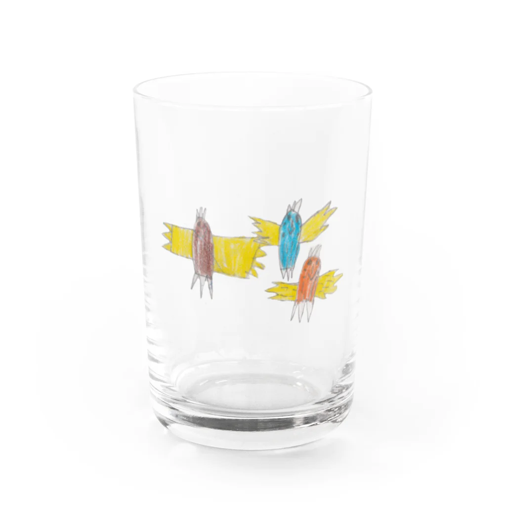 国際協働団体 V-ACTの空とぶ鳥たち Water Glass :front