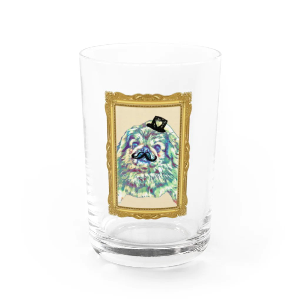 ペキニーズ好きによるペキニーズグッズ屋さんのペキニーズ男爵 Water Glass :front