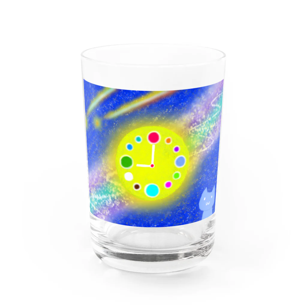 ひがしぐもの月時計 Water Glass :front