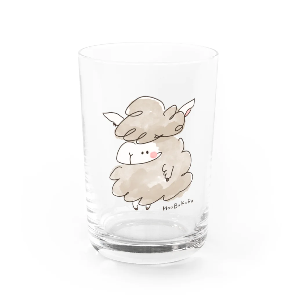 HOOBUKUROのゆる羊 Water Glass :front