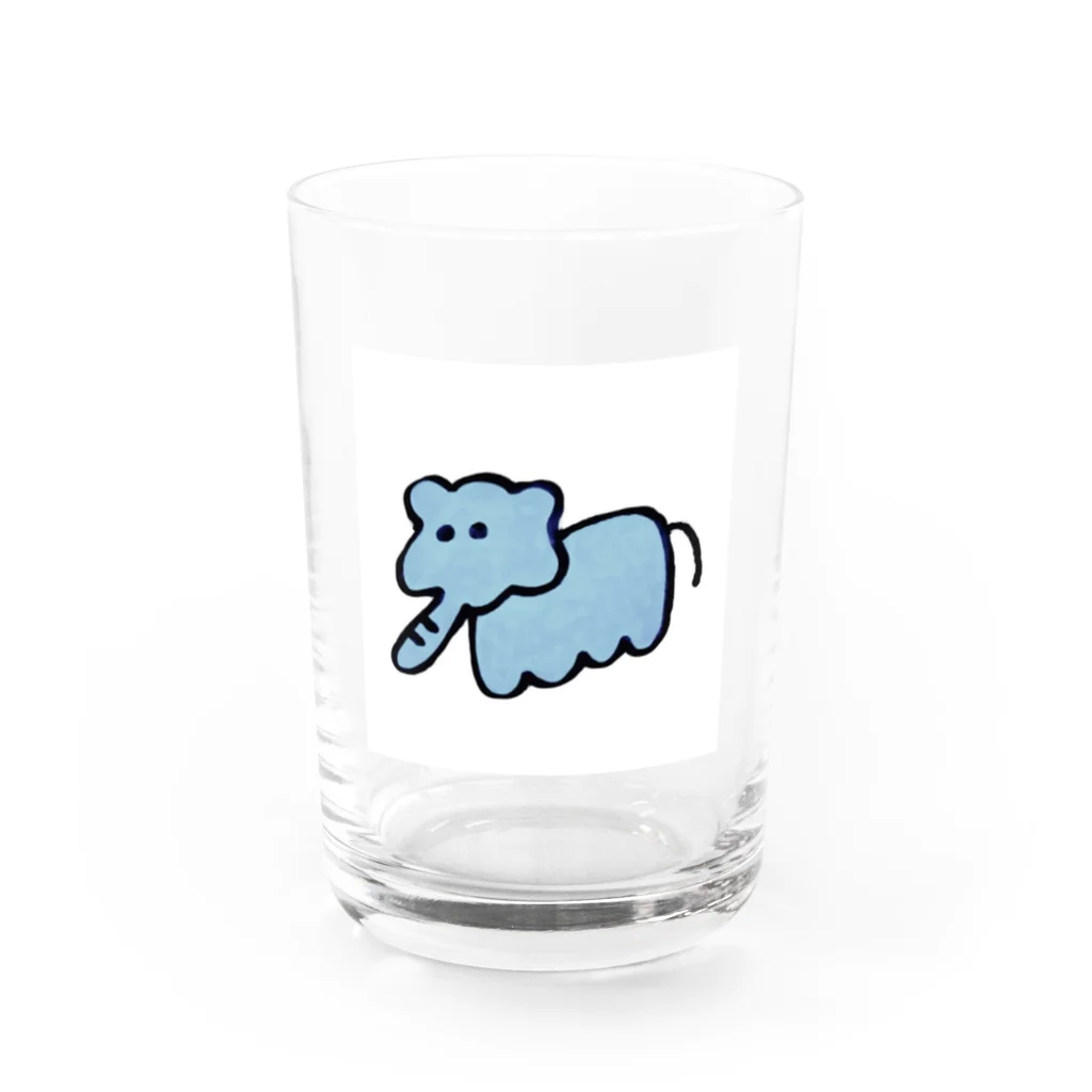 いがぐりらいおんのみずいろぞうさん Water Glass :front