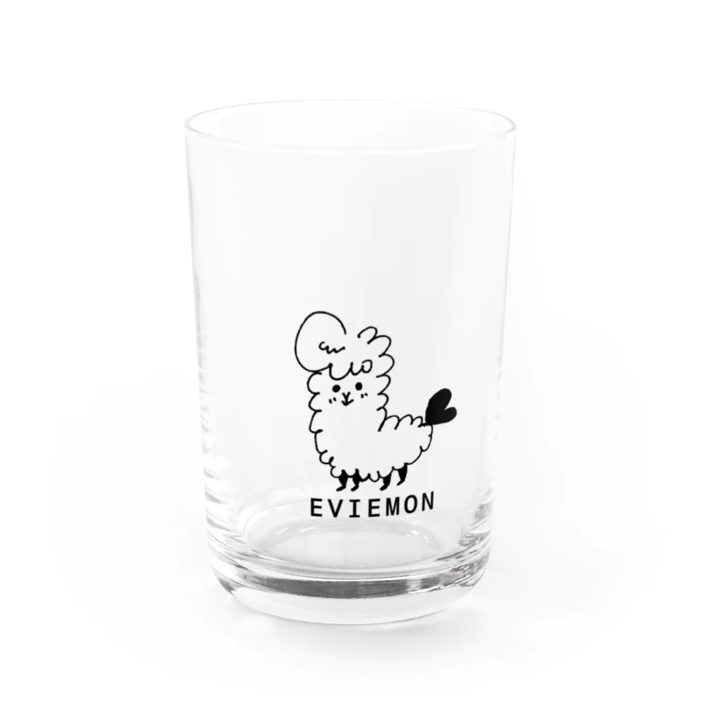 洋食屋　　小薗のえびえもん Water Glass :front