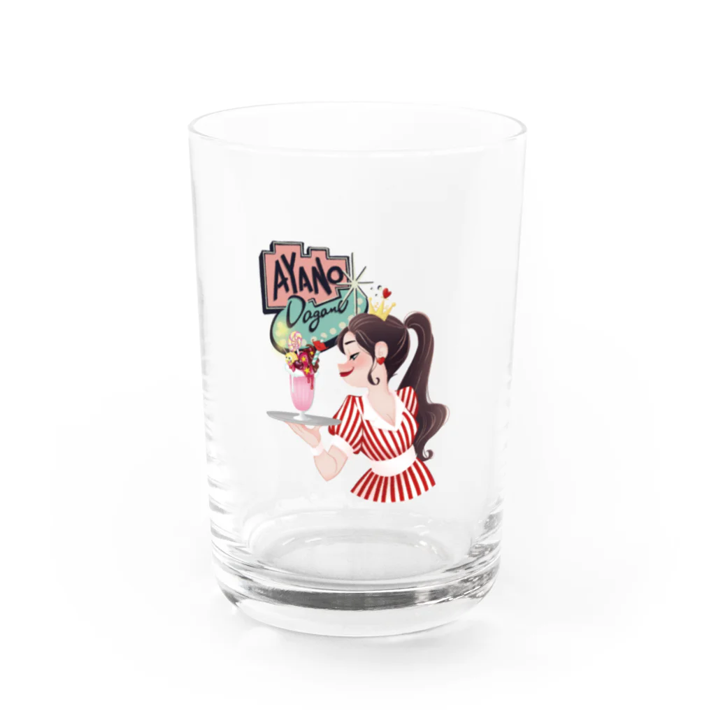 ayanodaganeのＤＩＮＥＲ ＤＡＧＡＮＥ Water Glass :front