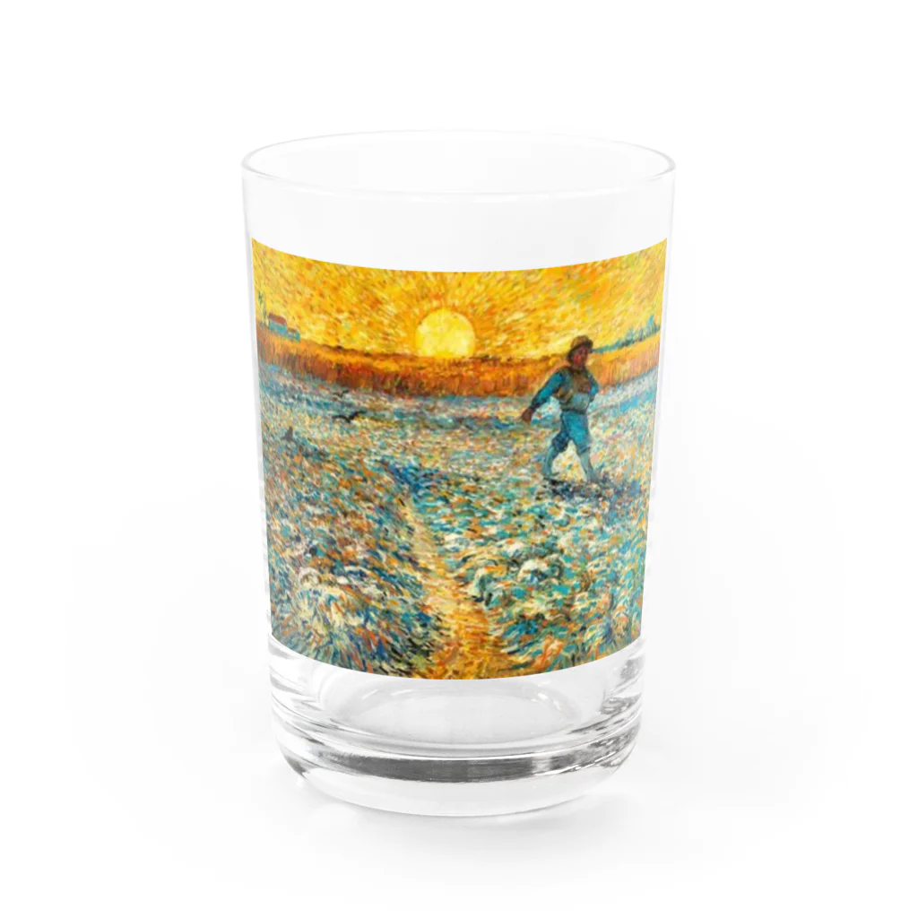 Art Baseのゴッホ / 種をまく人 / 1883  Water Glass :front