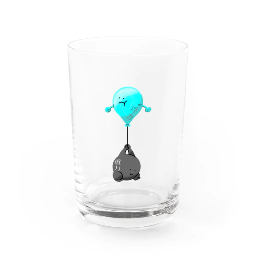 ガマクチの浮力と重力 Water Glass :front