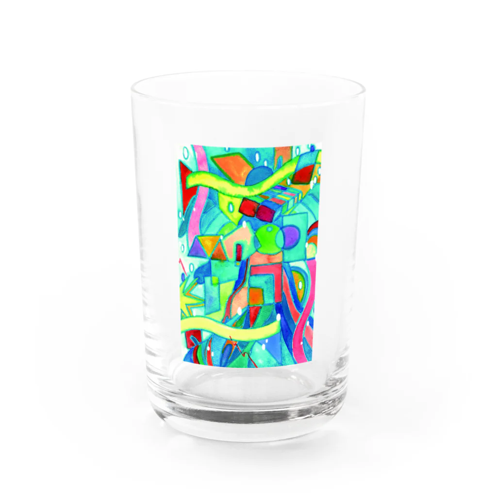 いいよ〜の青の天使 Water Glass :front