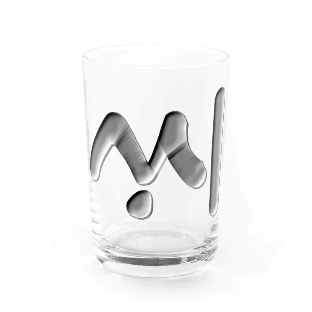 LalaHangeulのハングル　訓民正音デザイン③ Water Glass :front