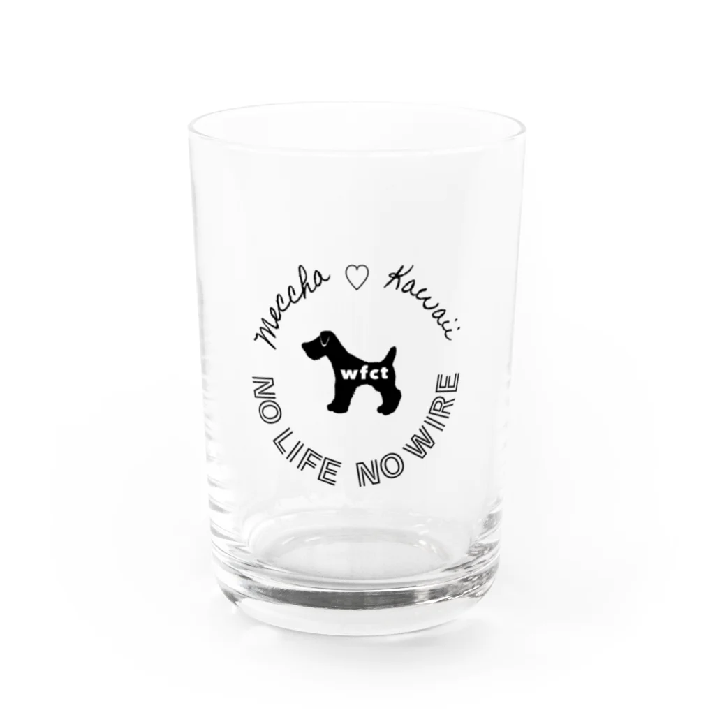 wfctのNO LIFE NO WIRE ロゴ Water Glass :front