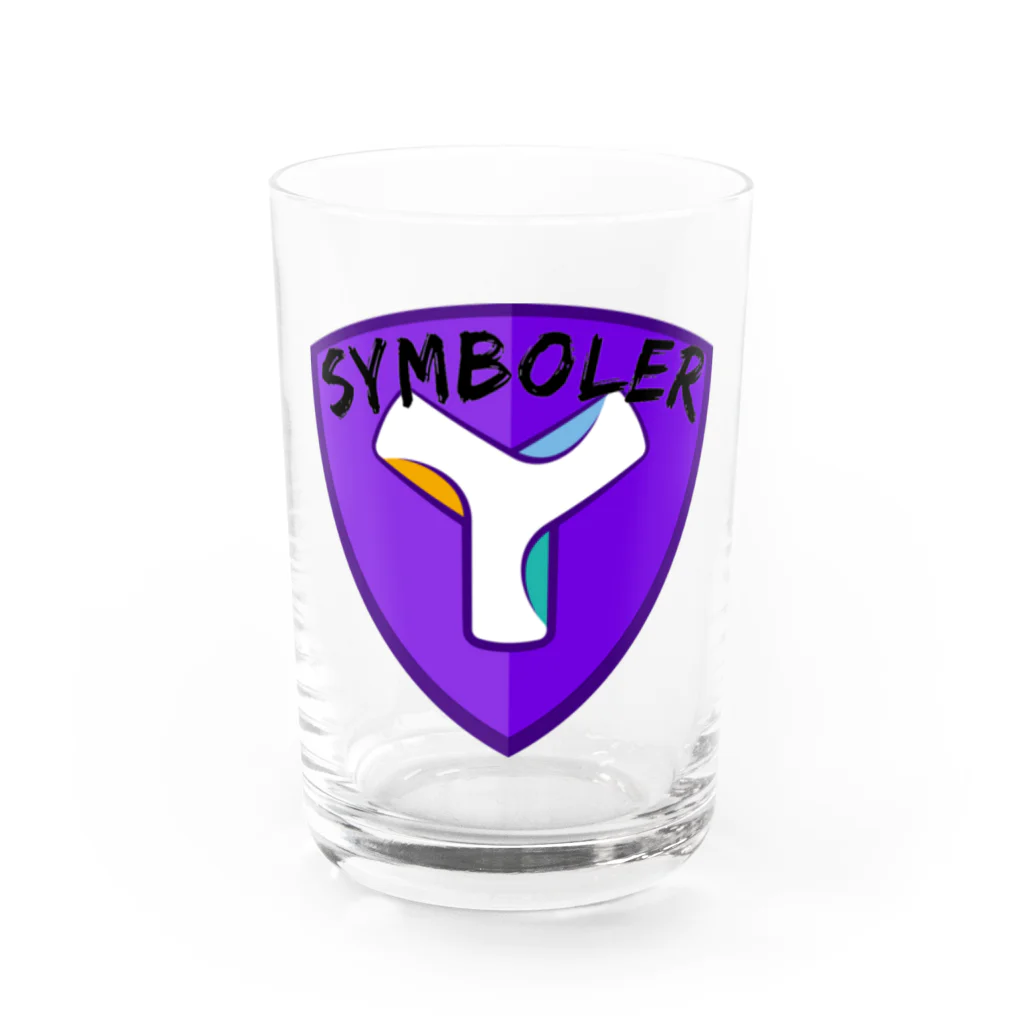 antartのsymboller新ロゴ Water Glass :front