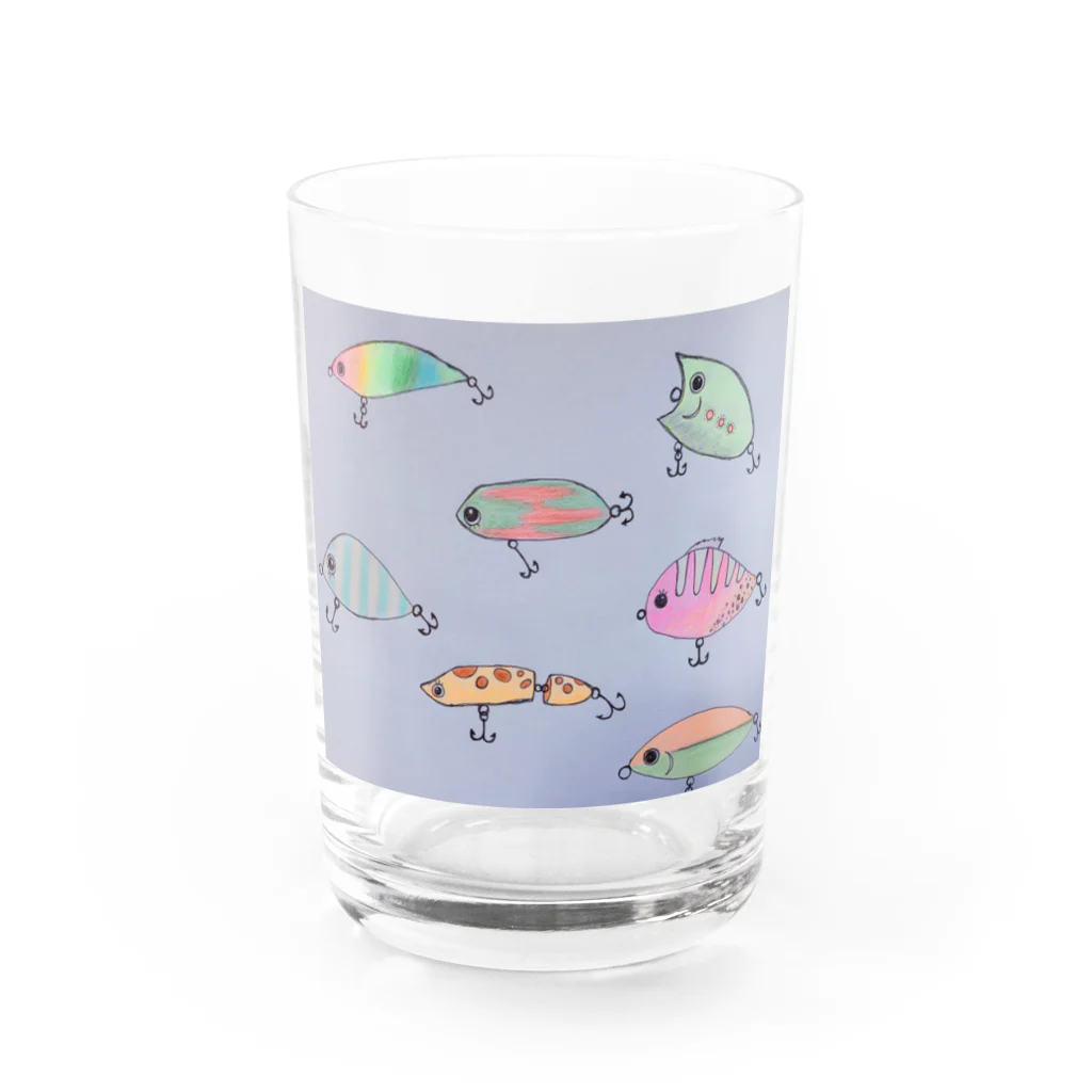 Wakaの可愛いルアーデザイングッズ Water Glass :front