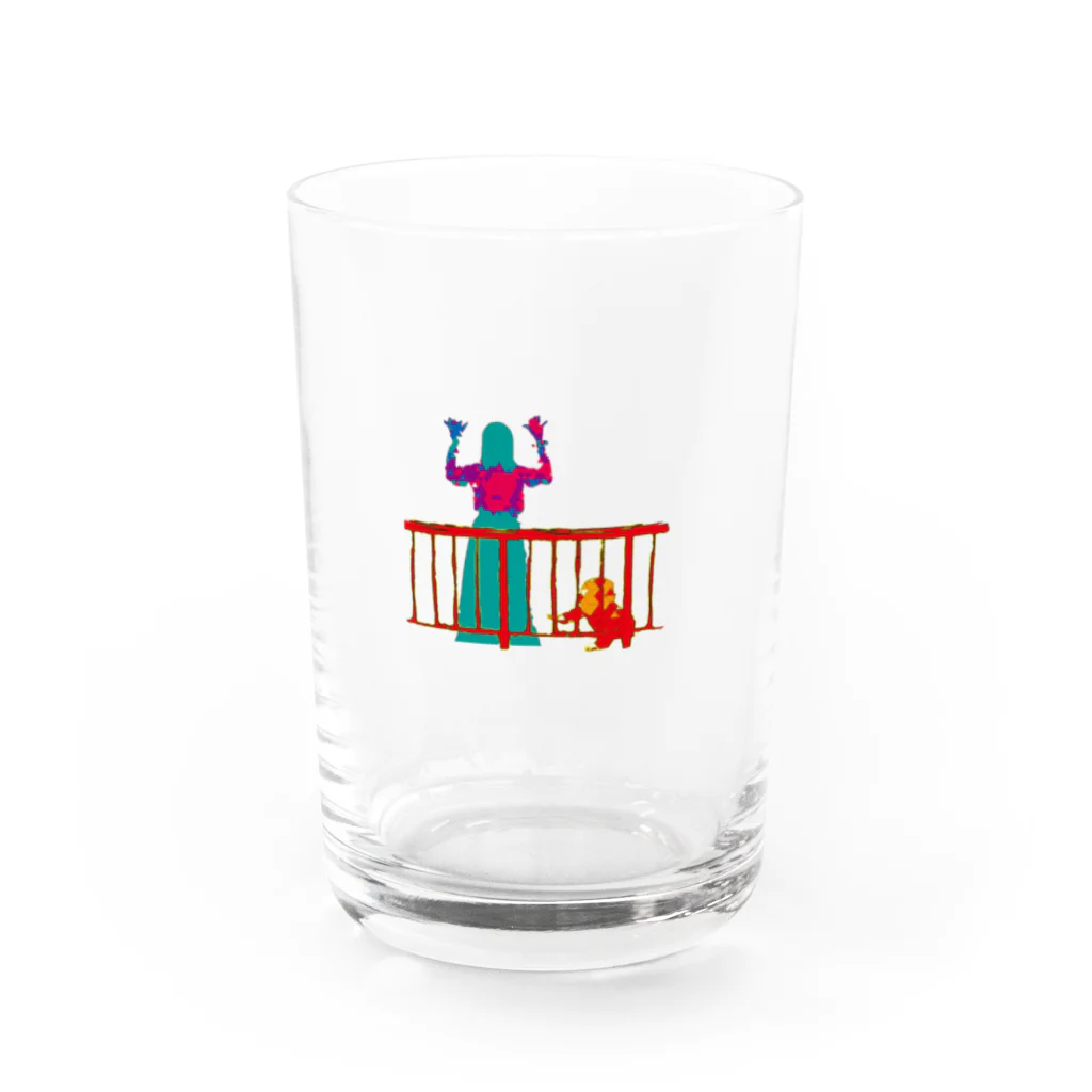 I'mバンギャルちゃんの産まれた時からバンギャです。 Water Glass :front