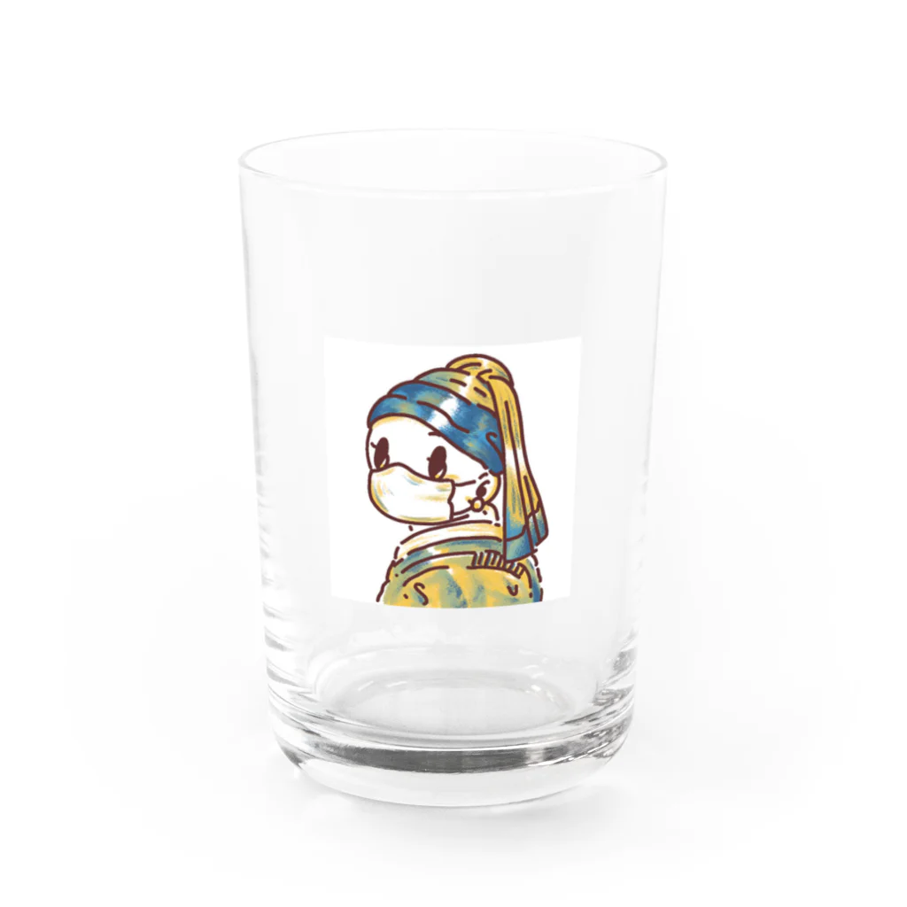 MINON SHOPのイマドキのターバンの少女。 Water Glass :front