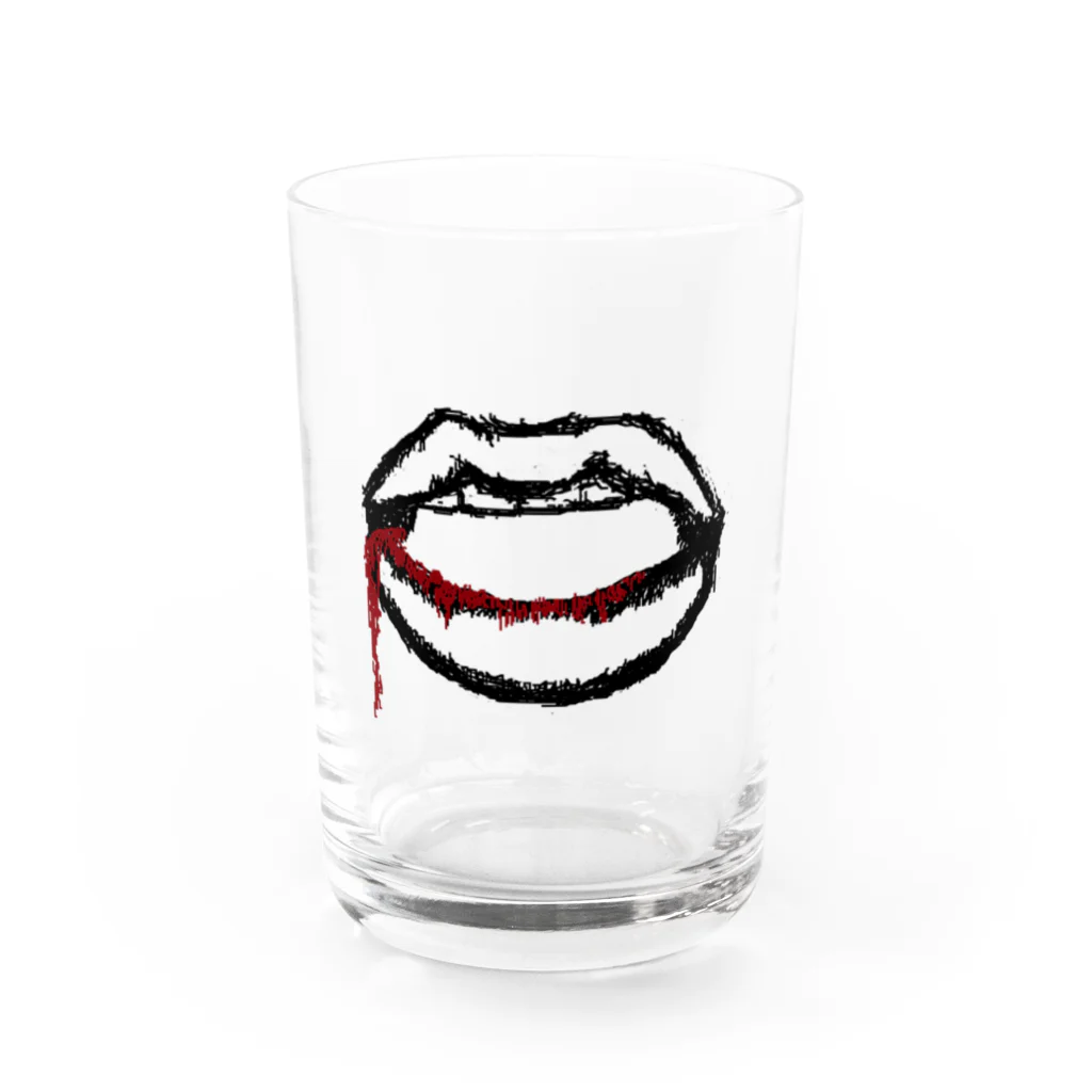 InjectionOfVain(suzuri shop)のMouth(BloodFlowing) Water Glass :front