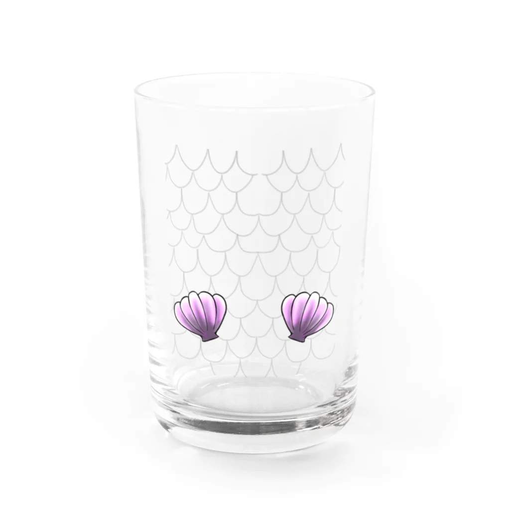 おこめ🍚✨のシンプルマーメイド Water Glass :front