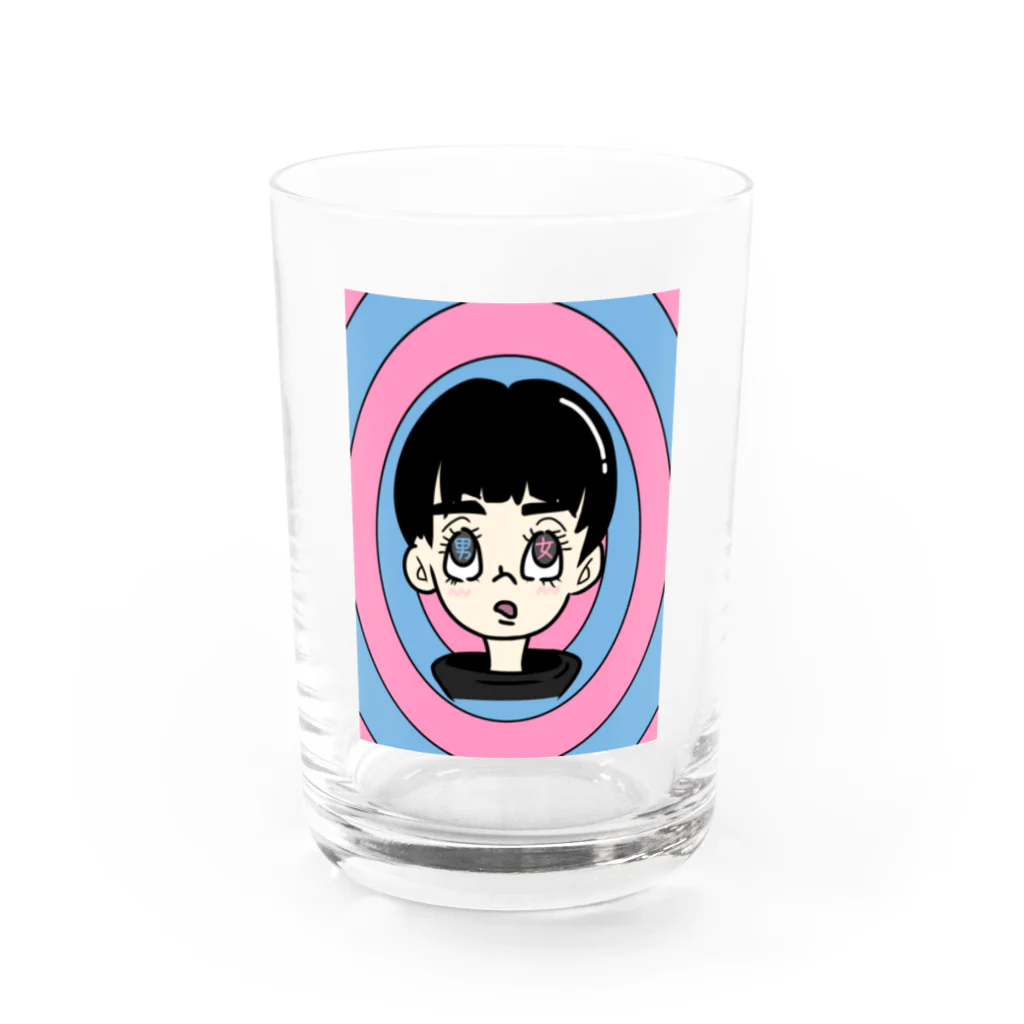 nanastoreのwoman and man Water Glass :front