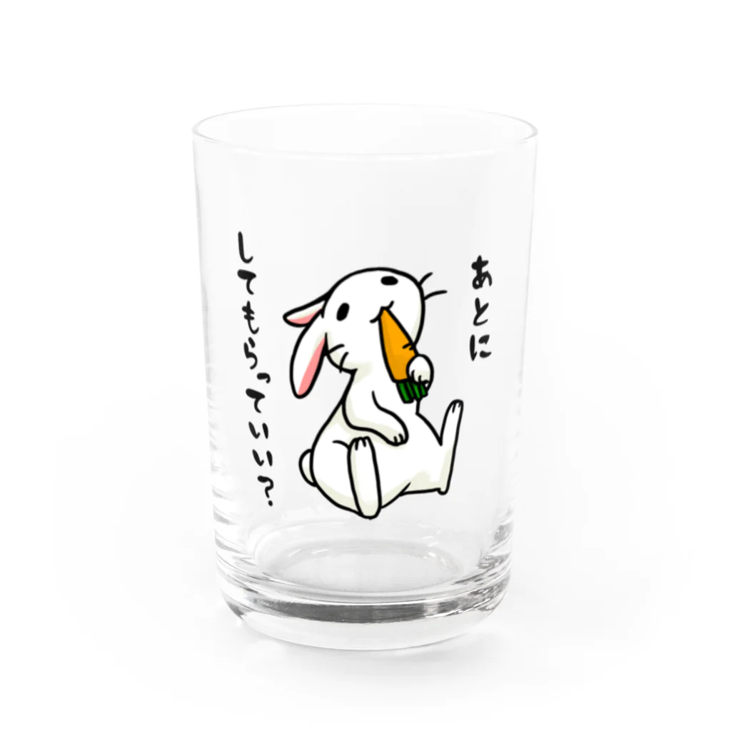 毒舌うさぎの毒舌うさぎ「あとにしてもらっていい？」 Water Glass :front