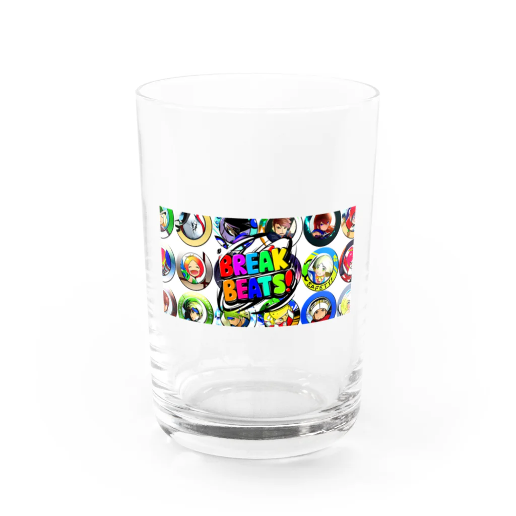 バトル エアホッケー ブレイクビーツ!【公式グッズ】のブレイクビーツ!グラフィックス Water Glass :front