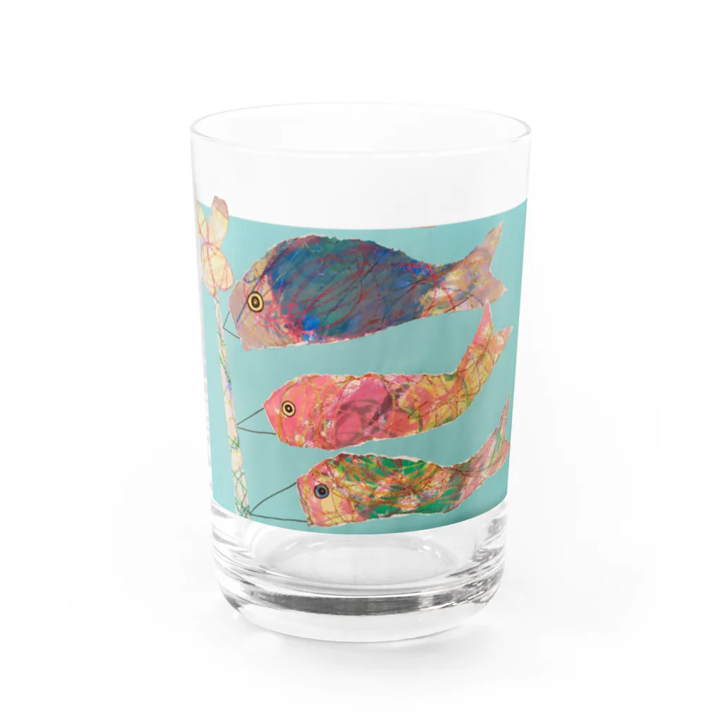 futaba_npoの泳ぐこいのぼり Water Glass :front