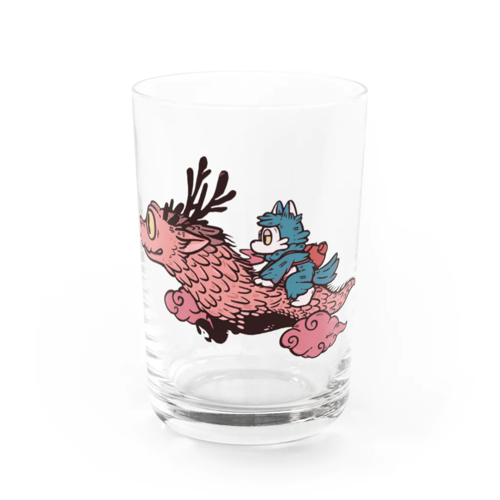 あらいきりこのおおかみくんと龍 Water Glass :front