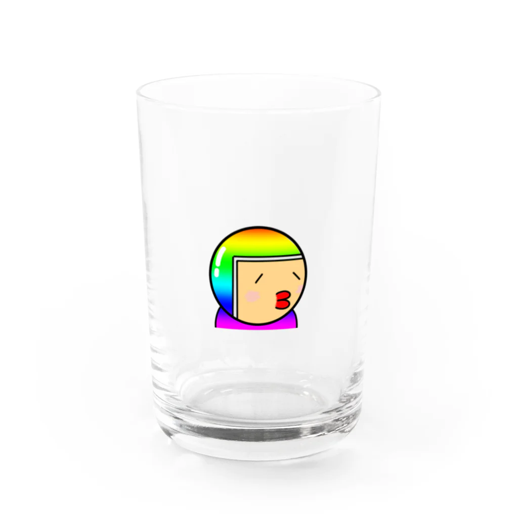 ミライクリエイティブの創造神　にぷにょのにぷにょ Water Glass :front