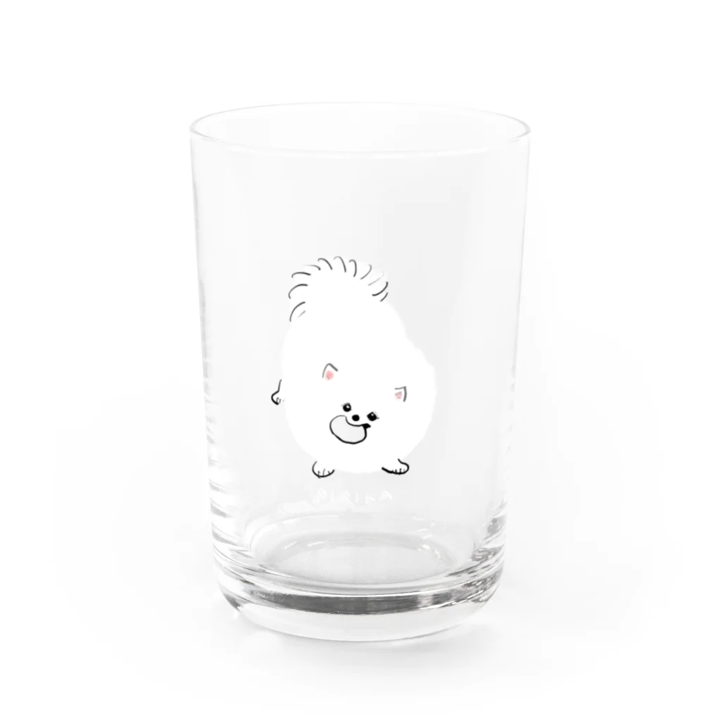 ふわふわチャリティのpirika Water Glass :front