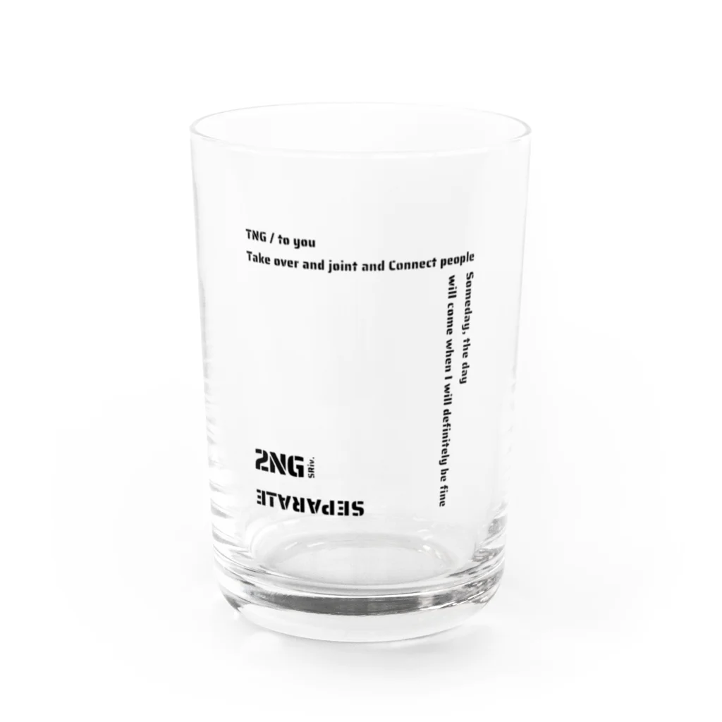 TUNAGIの2nagero LOGO Water Glass :front