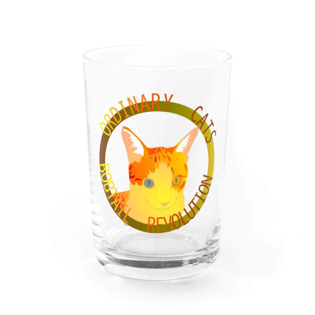 『NG （Niche・Gate）』ニッチゲート-- IN SUZURIのOrdinary Cats01h.t.(秋) Water Glass :front