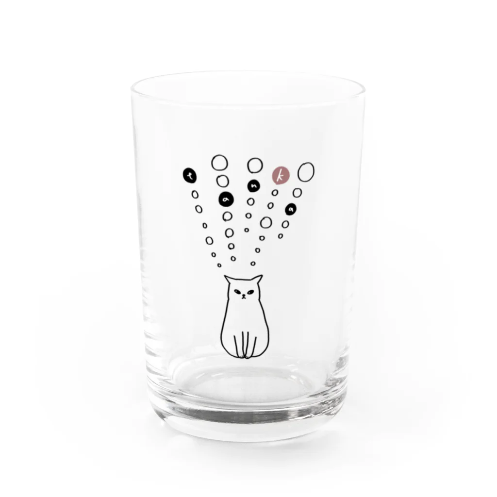 khgchrのtanka／ねこ Water Glass :front