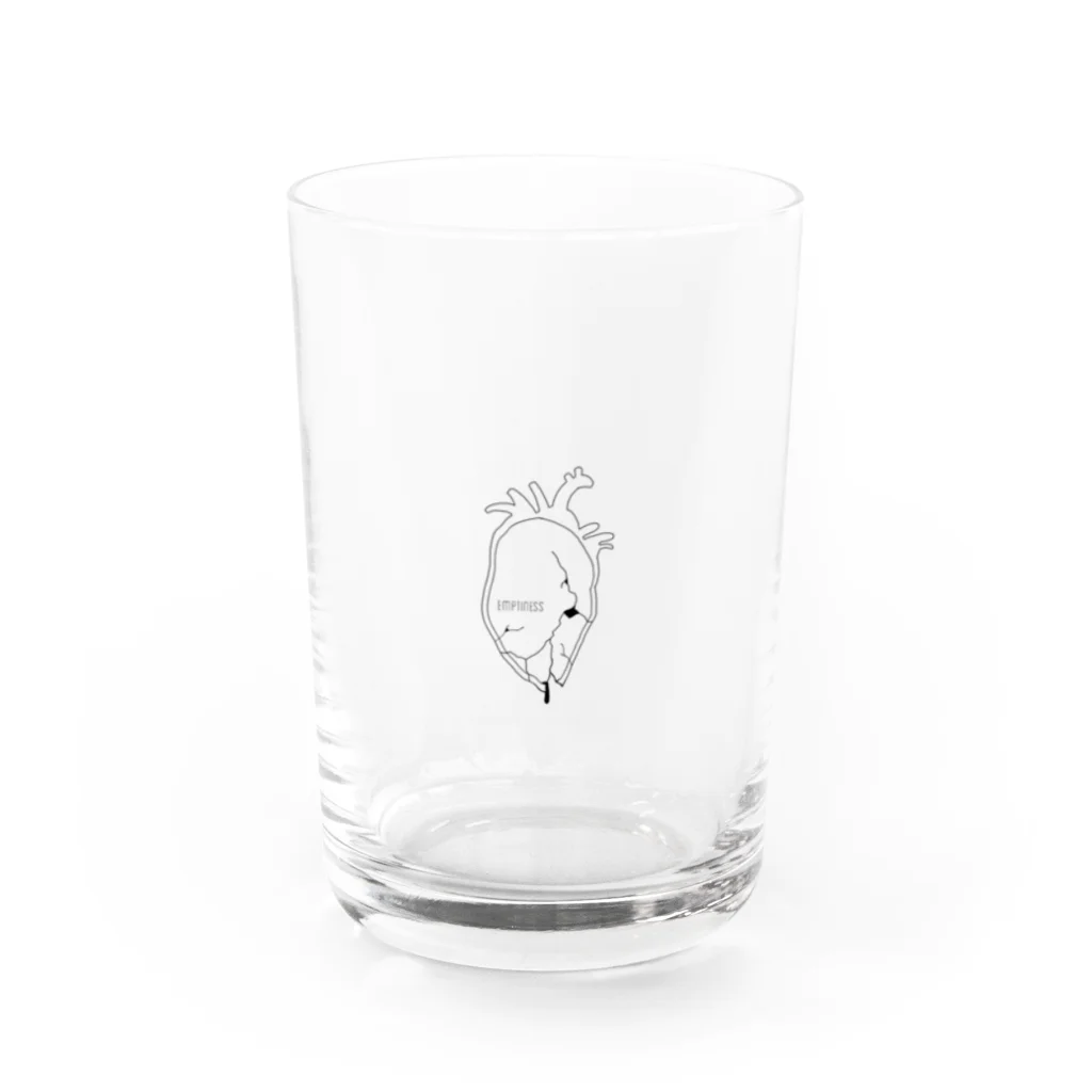 HAYATO-313-のEmptiness-ｴﾝﾌﾟﾃｨﾈｽ- ロゴ❷ Water Glass :front