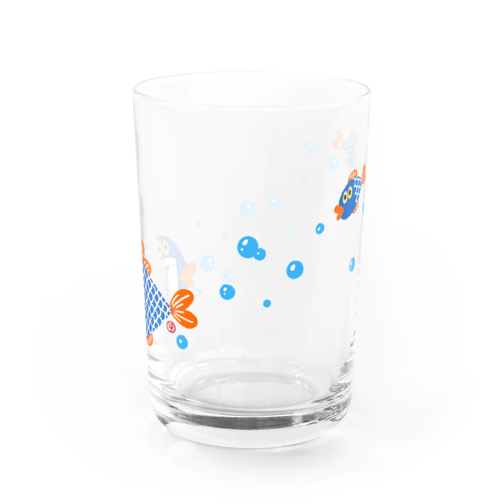 QCQC のPuyo puyo-Blue Water Glass :front