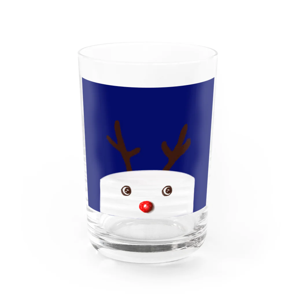 Niea999’s プチハッピー shopのXmas nose - blue Water Glass :front