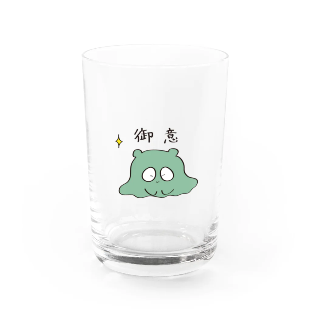 ポピーとなかまたちの御意ポピー Water Glass :front