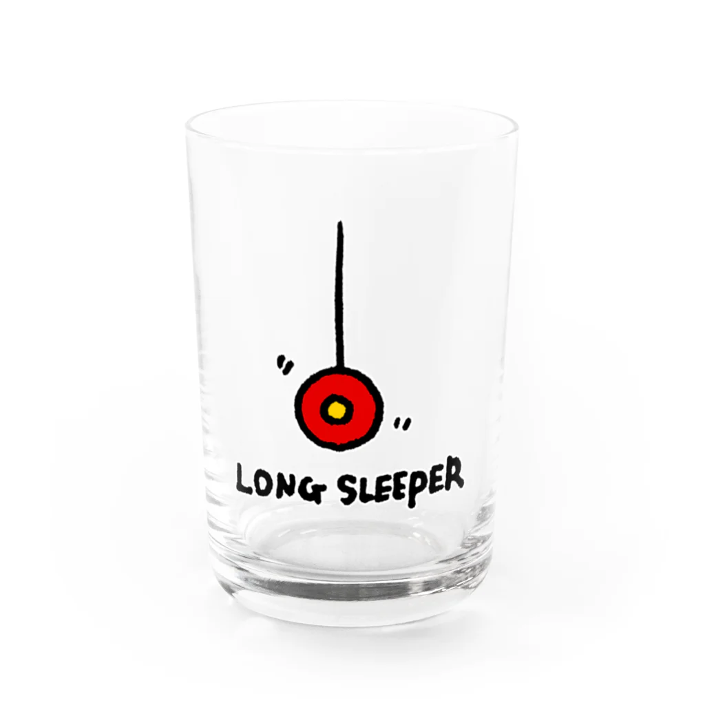 Mark Squier Design SUZURI店のLONG SLEEPER  Water Glass :front