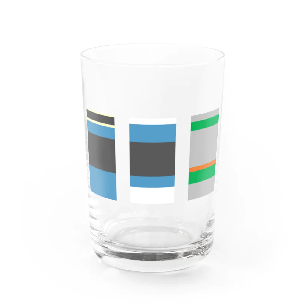 SarigenakuTetsudoのさりげなく東海道線 Water Glass :front