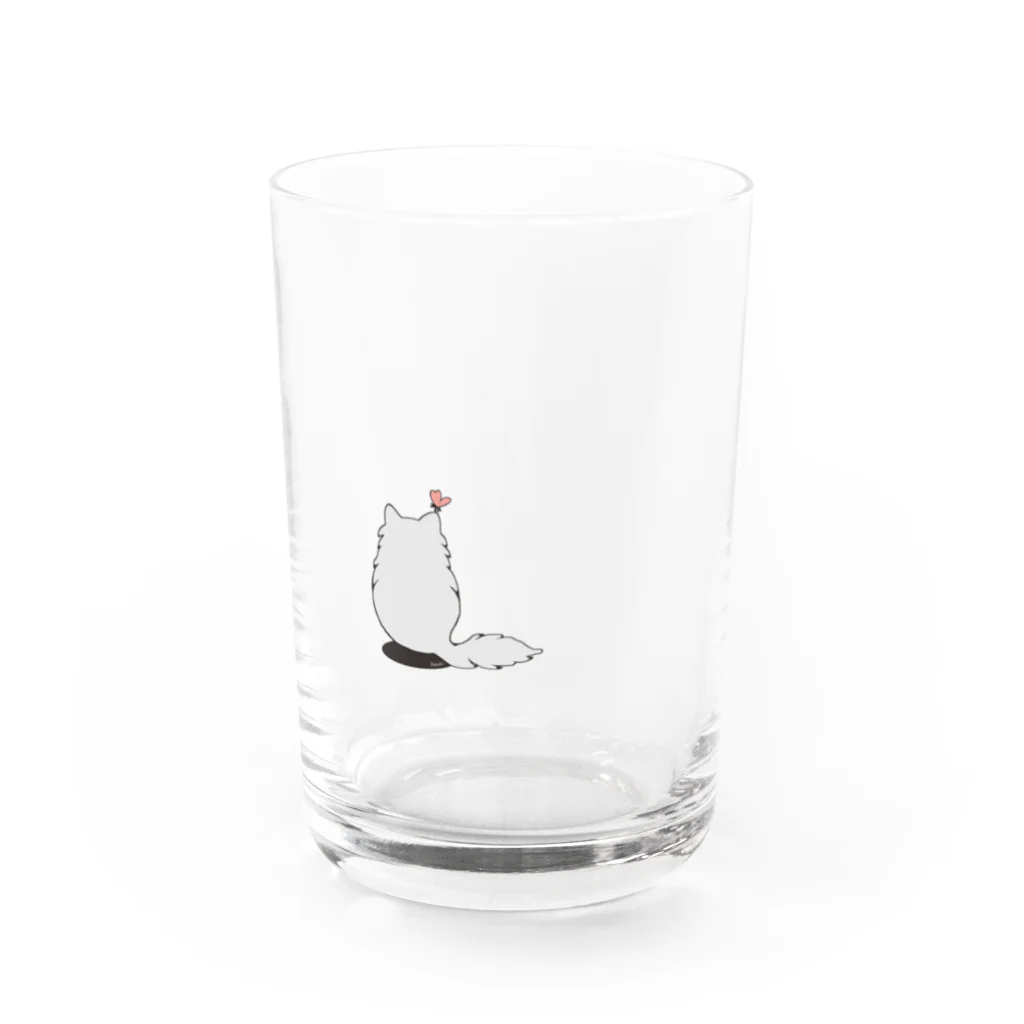 木ノ下商店のねことちょうちょ Water Glass :front