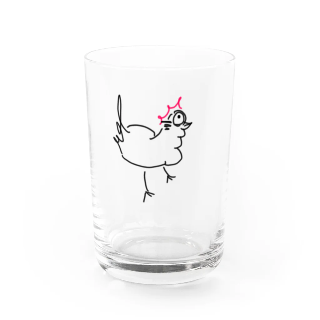 sasamiの親鳥 Water Glass :front