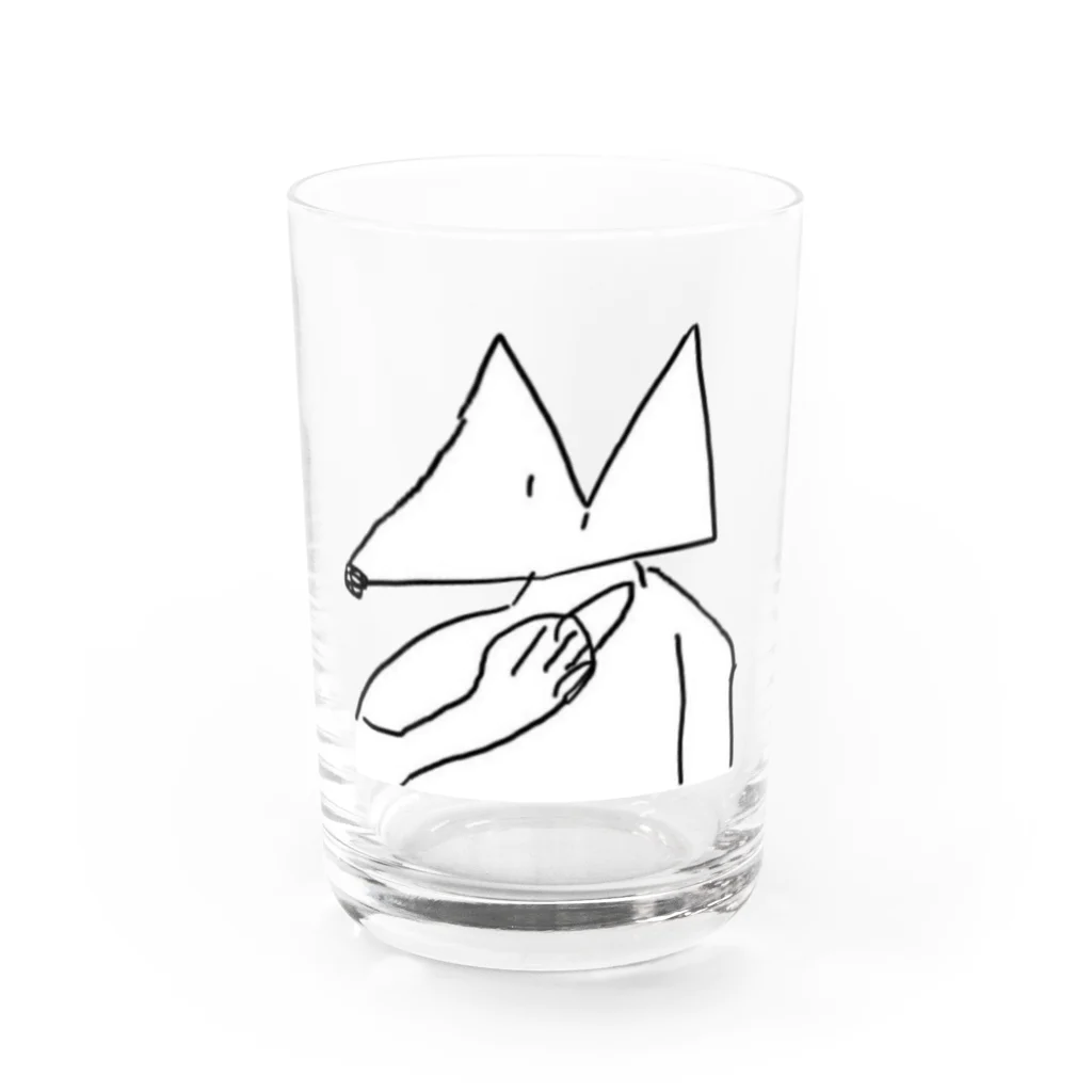 エッフェル塔のショップのパンク犬 Water Glass :front