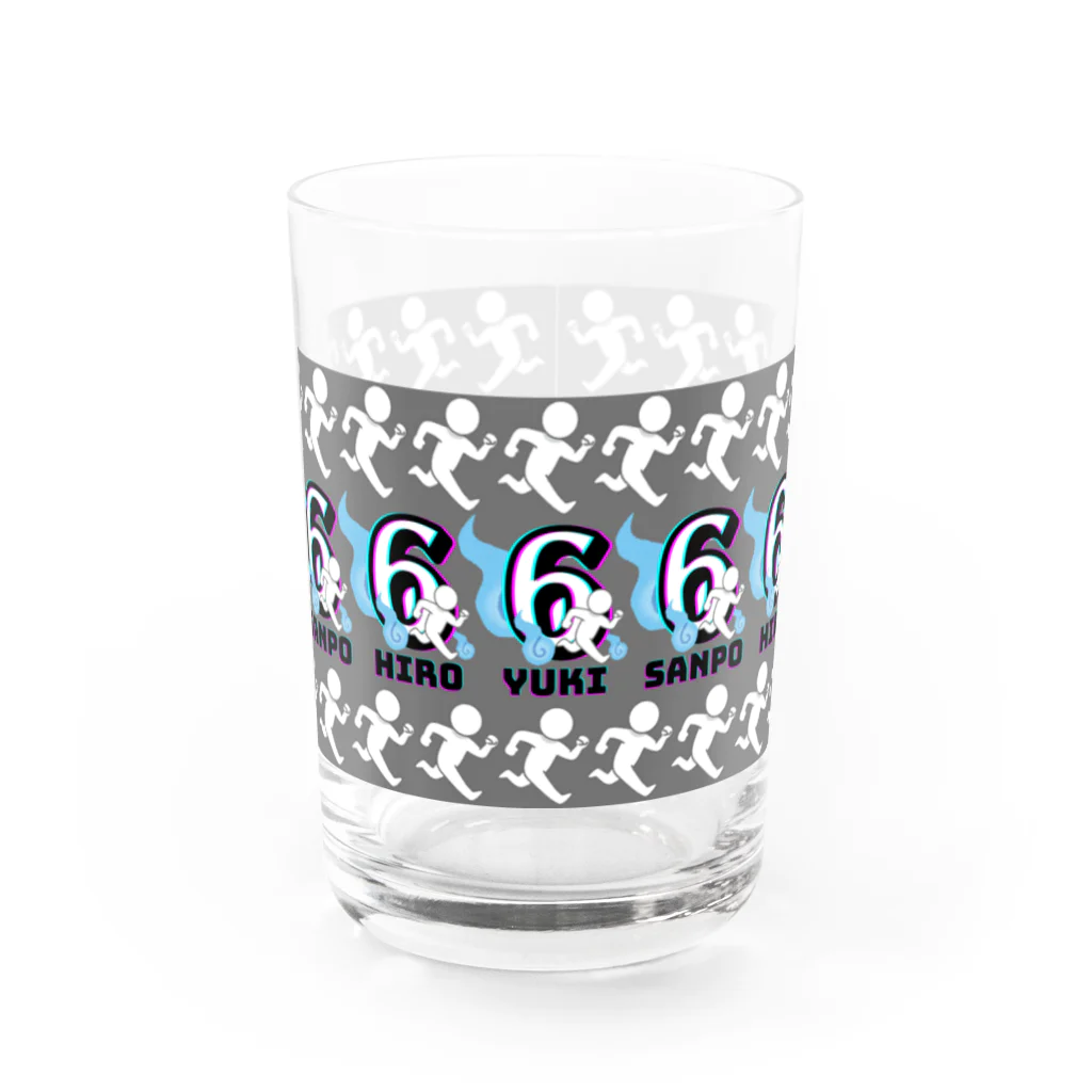 ひろゆきさんぽのさんぽグッズ Water Glass :front