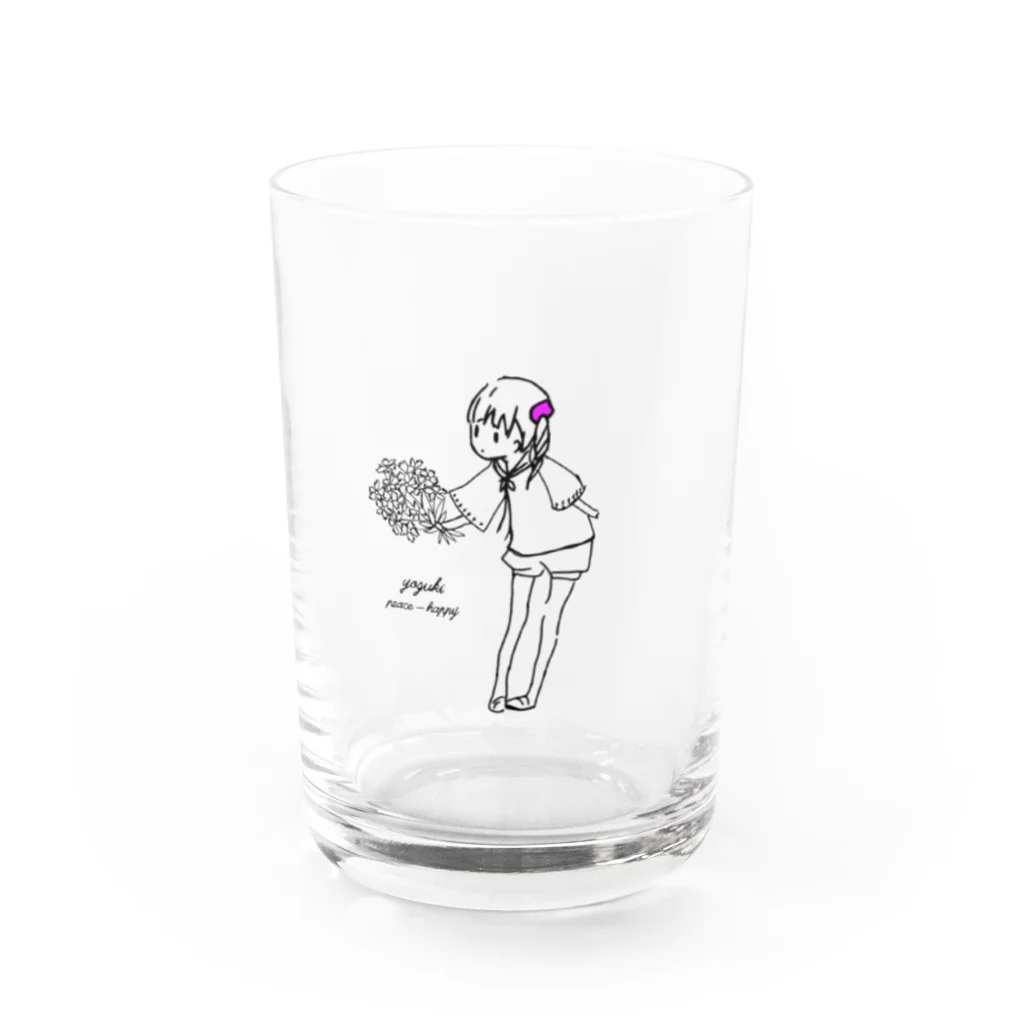 yozuki  kamiguchiのyozukihappy＆Peace Water Glass :front