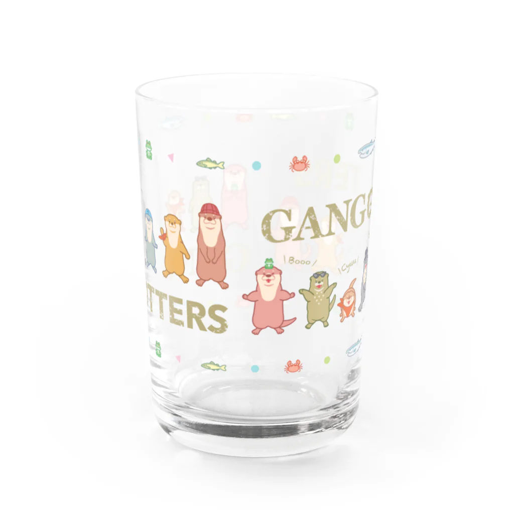 カワウソとフルーツのギャングオッターズ Water Glass :front